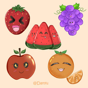 Kawaii Fruits